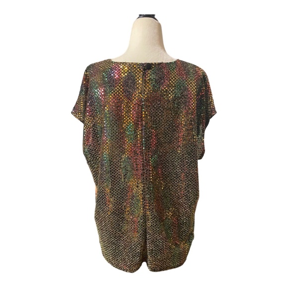 Vintage disco sparkly top. Fits like a M/L - Picture 7 of 16